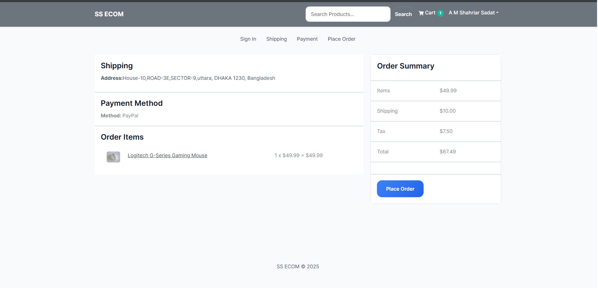 MERN E-commerce Screenshot 4