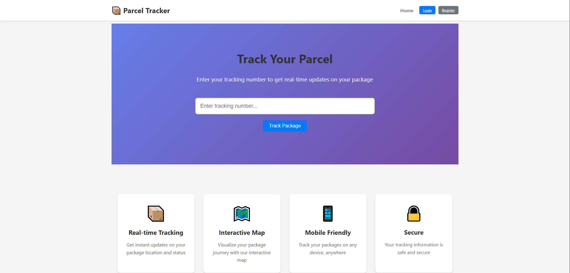 Parcel Tracker Screenshot 1