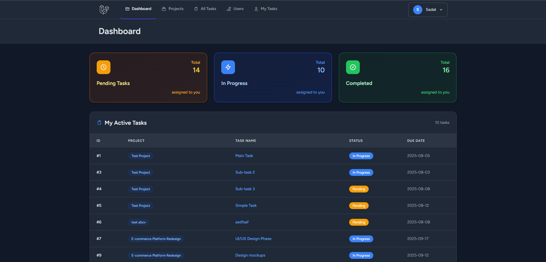 Project Manager Screenshot 1